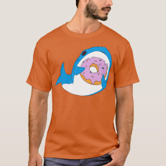 Funny Kawaii Eating Doughnut Humour T-Shirt