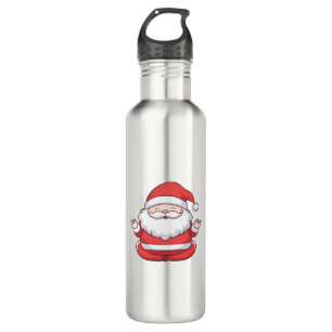 Funny Kawaii Santa Yoga Meditation 710 Ml Water Bottle