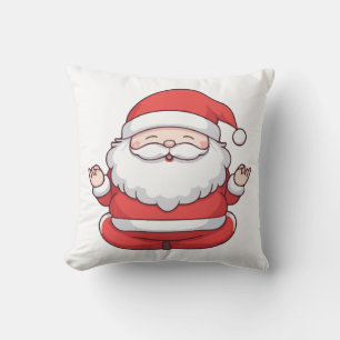 Funny Kawaii Santa Yoga Meditation Cushion