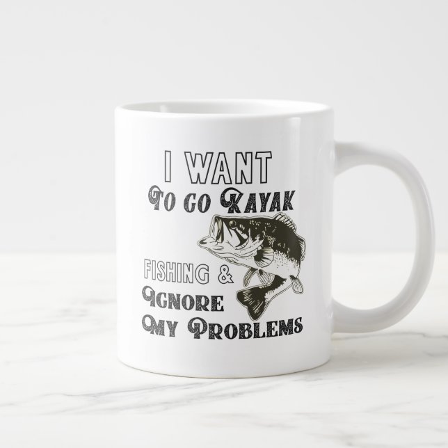 Funny Kayak Fishing Quote Mug (Right)
