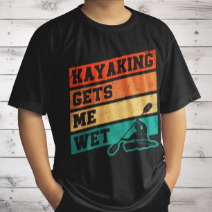 Funny Kayak Lover Kayaking Retro River Kayaker T-Shirt