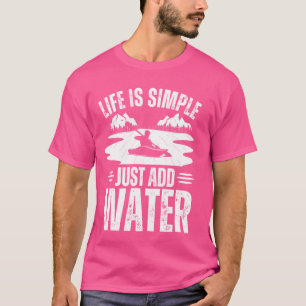 Funny Kayaking Design For Men Women Paddling Canoe T-Shirt