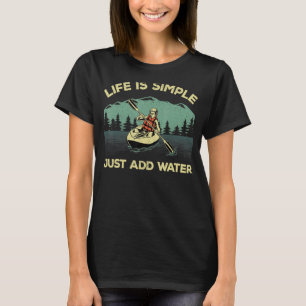 Funny Kayaking Design For Men Women Paddling Canoe T-Shirt