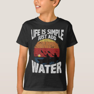 Funny Kayaking Graphic Sunset Watersports Fan T-Shirt