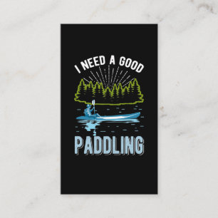 Funny Kayaking Humour Paddling Kayak Jokes Business Card