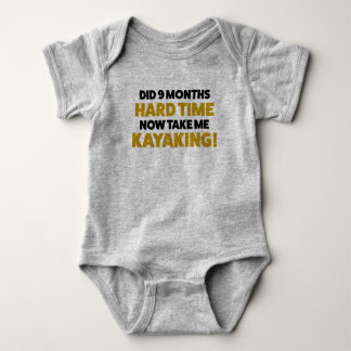 Funny Kayaking Jersey Bodysuit for Baby