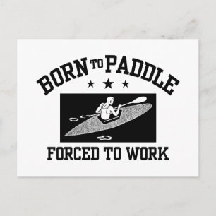 Funny Kayaking Postcard