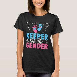 Funny Keeper of The Gender Secret Reveal Design T-Shirt