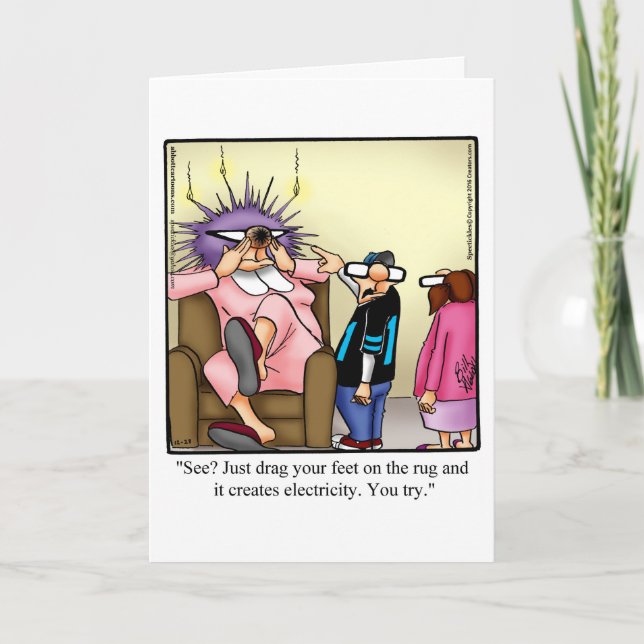 Funny Keeping In Touch Greeting Card (Front)