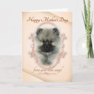 Funny Keeshond Mother's Day Card