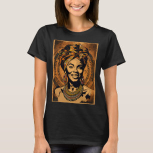 Funny Kente Cloth Head Wrap African American Women T-Shirt