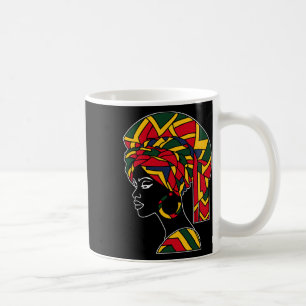 Funny Kente Cloth Head Wrap Gift For African Ameri Coffee Mug