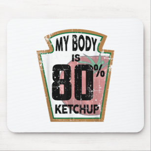 Funny Ketchup Lover Themed Tomato Sauce Foodie Jok Mouse Mat