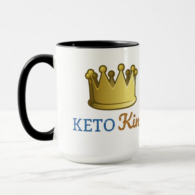 Funny Keto King Crown Mug (Left)