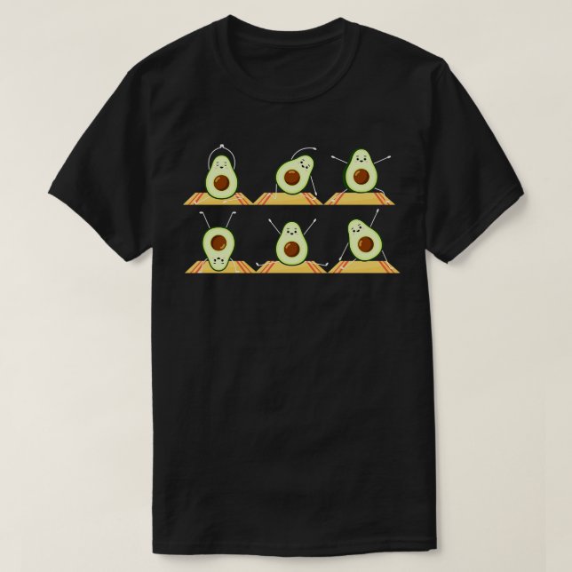 Funny Keto s Active Avocado Yoga Fitness T-Shirt (Design Front)