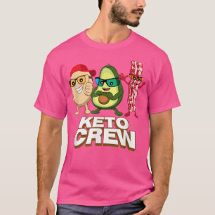 Funny Ketogenic Keto Crew with Bacon, Egg and Avoc T-Shirt