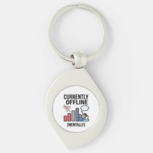Funny Key Chain Digital Detox Humour