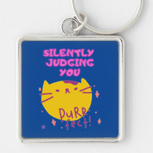 funny keychain  "PURR FECT"