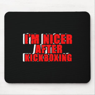 Funny Kickboxer Fighter Kickboxing Mma Martial Art Mouse Mat