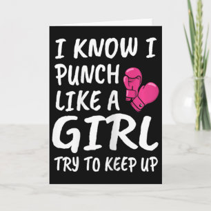 Funny Kickboxer - I Love Kickboxing Card