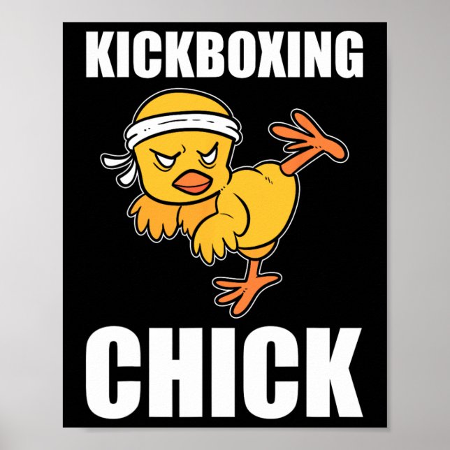 Funny Kickboxing Chick Kickboxing Instructor  Poster (Front)