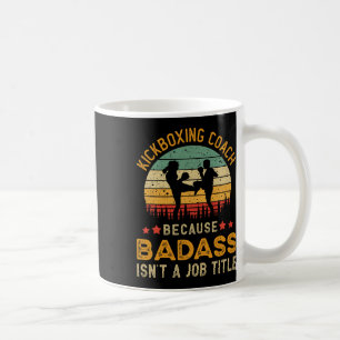 Funny Kickboxing Coach Gift For Men, D Kickboxing Coffee Mug