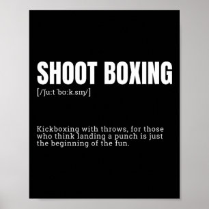 Funny Kickboxing Enthusiast Dictionary Definition  Poster