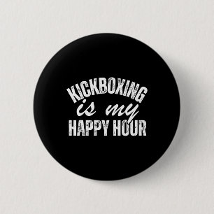 Funny Kickboxing For Men Women Kickboxer Workout E 6 Cm Round Badge