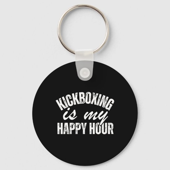 Funny Kickboxing For Men Women Kickboxer Workout E Key Ring (Front)