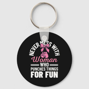 Funny Kickboxing For Men Women Kickboxer Workout E Key Ring