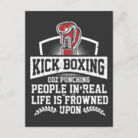 Funny Kickboxing Gift for Rude Martial Arts Boxer