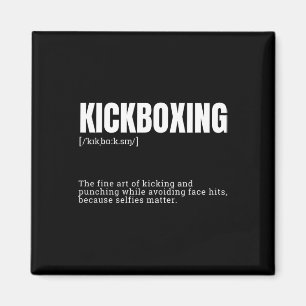 Funny Kickboxing Hobby Quote Definition Magnet