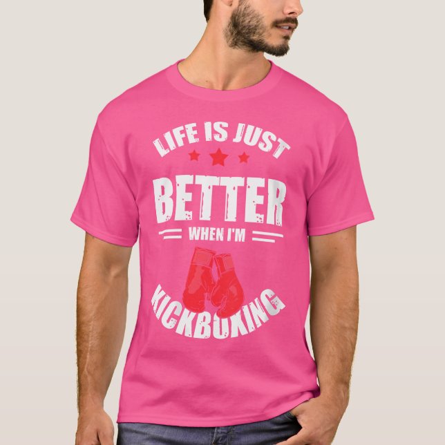 Funny Kickboxing Kickboxer Kickbox T-Shirt (Front)