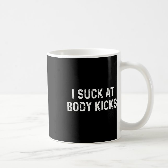 Funny Kickboxing Muay Thai Body Kicks  Coffee Mug (Right)