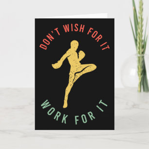 Funny Kickboxing Outfit For A Kickboxer _1 Card