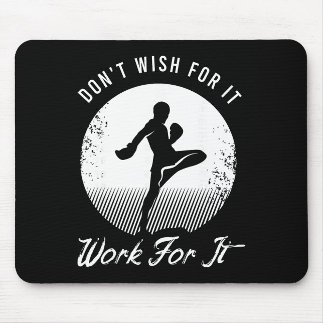Funny Kickboxing Outfit For A Kickboxer _5  Mouse Mat (Front)
