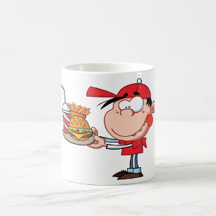 Funny Kid Fast Food Lover Burger, Fries and Drink Coffee Mug