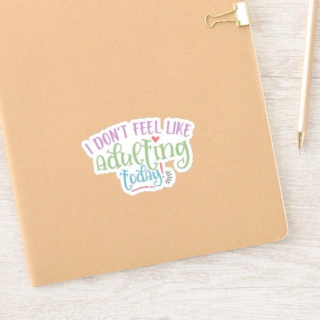 Funny Kid I Don't Feel Like Adulting Today (Notebook)