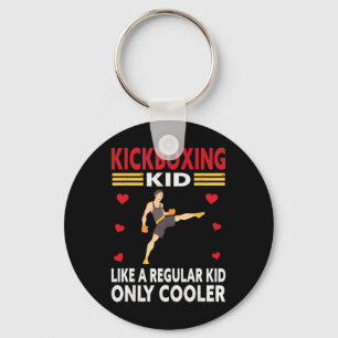 Funny Kid Kickboxer Outfit - Boxing Kid Key Ring