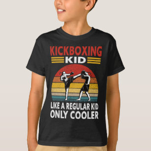 Funny Kid Kickboxer Outfit - Boxing Kid Kickboxing T-Shirt