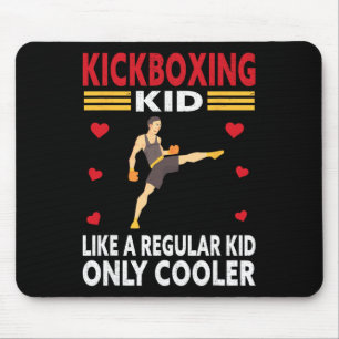 Funny Kid Kickboxer Outfit - Boxing Kid Mouse Mat