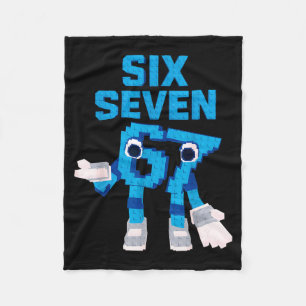 Funny Kid Meme Six Seven 6 7 Italian Brainrot Bruh Fleece Blanket