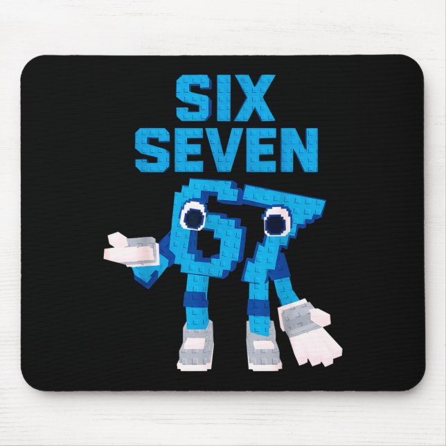 Funny Kid Meme Six Seven 6 7 Italian Brainrot Bruh Mouse Mat (Front)
