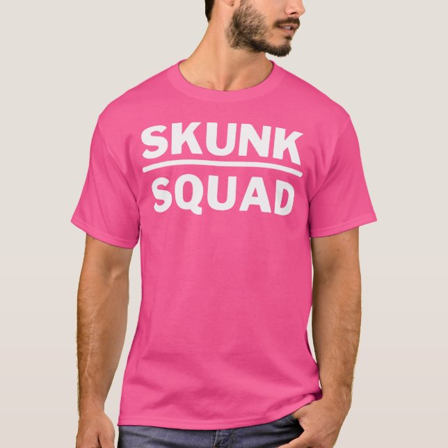 Funny Kid Skunk Squad T-Shirt (Front)