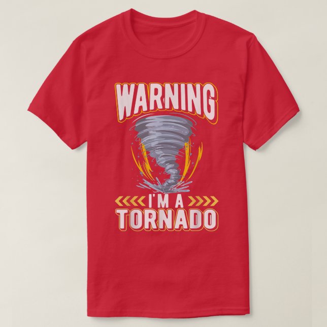 Funny Kid Tornado Lover Weather Watching  T-Shirt (Design Front)