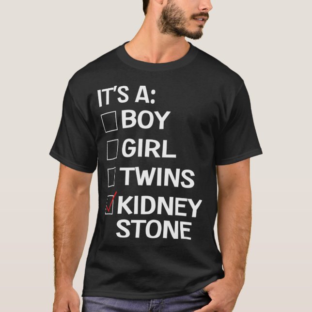 Funny Kidney Stone Meme Urology Joke Survivor  T-Shirt (Front)