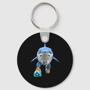 Funny Kids 67 Meme Tralalero Tralala Runner Italia Key Ring