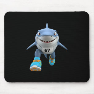 Funny Kids 67 Meme Tralalero Tralala Runner Italia Mouse Mat
