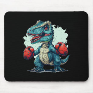 Funny Kids Boxing Dinosaur With Boxing Gloves Cost Mouse Mat