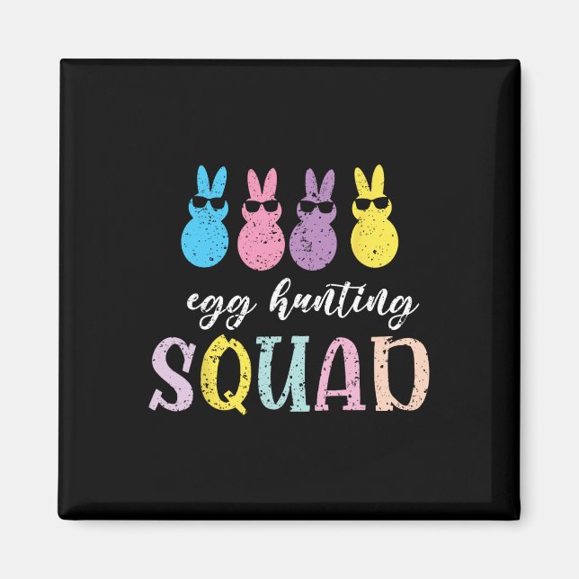 Funny Kids Byby Egg Hunting Squad  Magnet (Front)